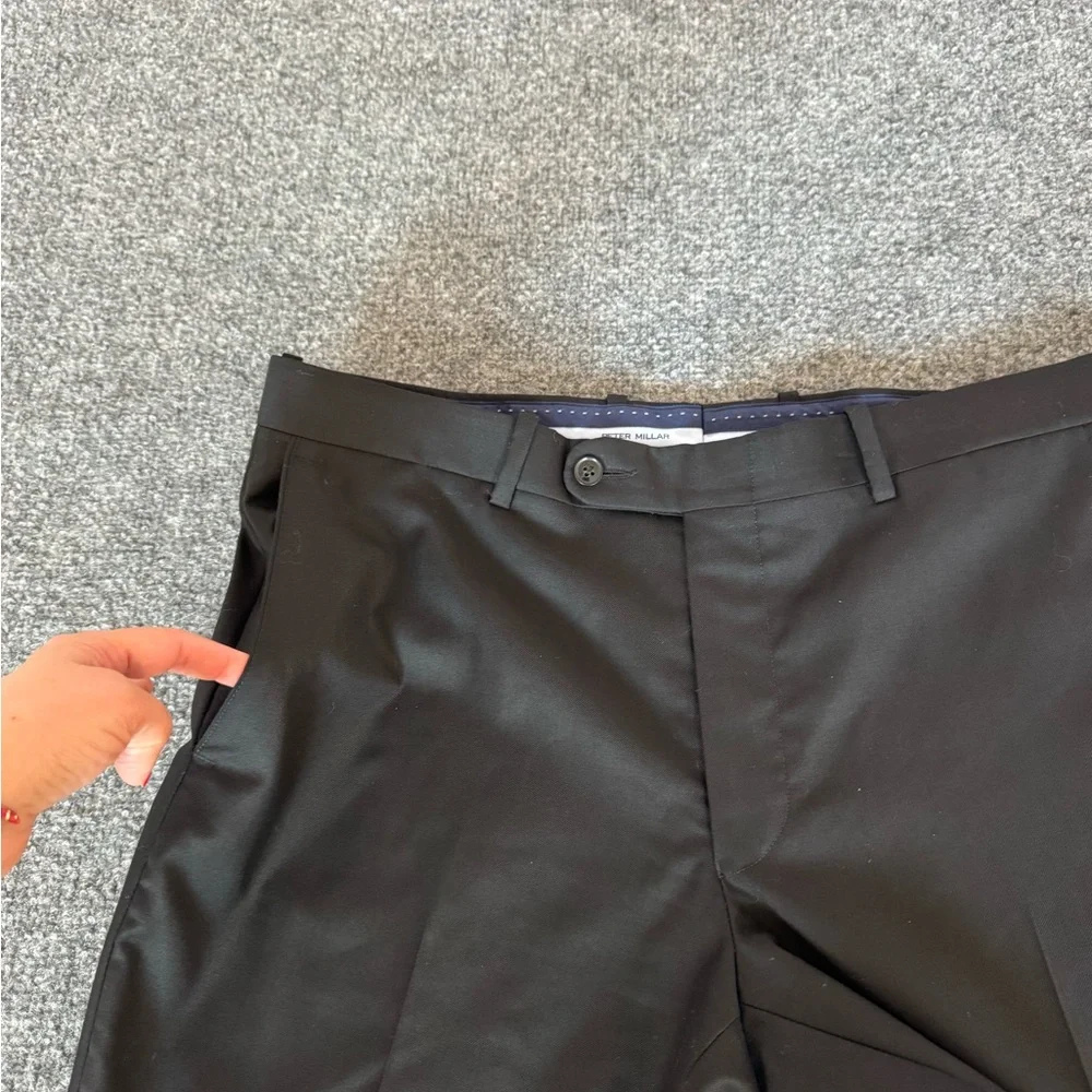 Peter Millar Men’s Black Dress Pants Size 36/27 Trousers Career Office No Sz Tag